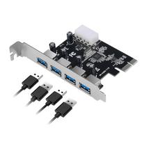 4 prievadų USB 3.0 PCI-E plėtimosi plokštė PCI Express PCIe USB 3.0 šakotuvas adapteris 5Gbps USB 3.0 valdiklis USB 3 0 PCI e PCIe Express