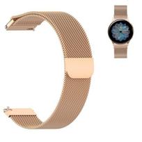 „BestAccessories“, 20 mm pločio plieninė laikrodžio apyrankė, auksinės rožės spalvos
