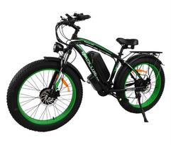 Elektrinis dviratis DP2602 Elektrinis dviratis Visureigis Dvigubas variklis 26 colių MTB Suaugusiųjų elektrinis dviratis 48V 20Ah baterija E-bike 2000W 48V 23AH žalia