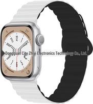 Two-Color Silicone Strap for Apple Watch 10/SE Creative S9 38/40/41/42mm