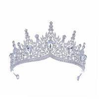 The Bride's High End Luxurious and Grand Crown Headwear  Wedding Birthday Party  Retro Baroque Colorful Diamond Crown