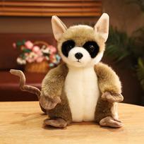 Cute simulation big-eyed lemur doll plush toy little monkey doll children's company soothing doll 25cm（0.18kg）