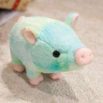 Miela simuliacinė paršelio kiaulės lėlė pliušinis žaislas paršavedės zodiako kiaulės lėlė vaikams lydinti raminanti lėlė 23cm rožinė