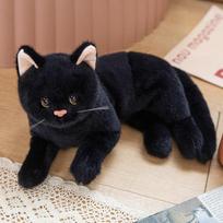 Miela katės lėlė pliušinis žaislas gulintis kačiuko lėlė namų dekoracija vaikų raminanti lėlė 30cm（0.18kg）