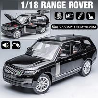 Naujas didelis 1:18 „Land Rover Range Rover“ visureigis visureigis, lydinio modelis, automobilis, liejamas statinis kolekcijos garsas ir lengvas vaikiškas žaislas berniukui, dovana balta