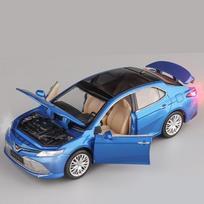 Naujas 1/32 TOYOTA Camry lydinio automobilio modelis Diecasts Metaliniai žaisliniai transporto priemonės Automobilio modelis Simuliacija Garsas ir šviesa Kolekcinis žaislas Dovana raudona