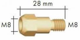 Kontaktinio antgalio laikiklis Binzel MB 36 M8/M8 L28mm (10 vnt.)