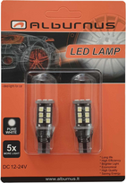Lemputė W5W T10 LED 15SMD CANBUS Balta