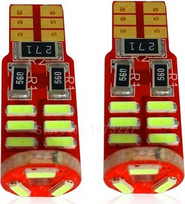 Lemputė W5W T10 LED 15SMD CANBUS 12V (2vnt)