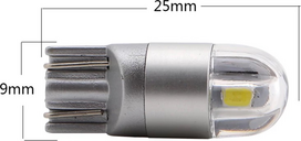 Lemputė LED W5W T10 2SMD 24V Balta (2vnt)