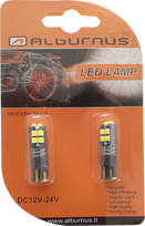 Lemputė W5W T10 LED 10SMD CANBUS (2VNT)