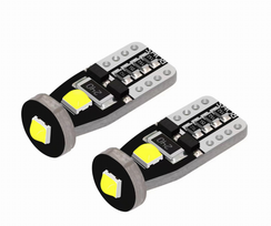 Lemputė GOLD-A W5W T10 LED 3SMD CANBUS Balta