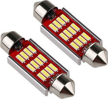 Lemputė C5W T11 LED 12SMD 31MM CANBUS 12-24V