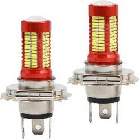 LED lemputės H4 106SMD 12V Balta