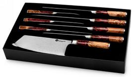 Damasko plieno peilių rinkinys Kamazaki KZI200SET 8vnt.