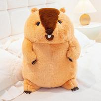 Storas Švilpikas Lėlė Pliušinis Žaislas Hamsteris Voverės Lėlė Vaikams Ramanti Šluostinė Lėlė Gimtadienio Dovana 34*23*23cm（0.45kg）