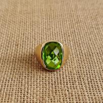 Green Peridot Signet Ring, 925 Solid Sterling Silver, Cushion Shape Gemstone Ring, Everyday Wear Jewelry 4 varis