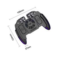 Six Finger M11 PUBG Game Controller Gamepad Trigger Shooting Gaming Button Cooling Fan Gamepad Joystick For IOS Android Phone juoda