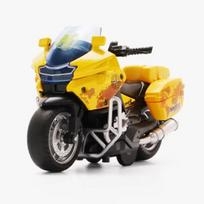 Lydinio Motociklo Modelis 1/14 Imitacinis Policijos Automobilis Atgal Traukiamas Veiklos su Šviesos Muzika Motociklo Žaislas Berniukui Vaikams Dovana Kolekcija Ornamentai balta