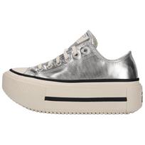Converse Chuck Taylor All Star Lift Dvigubas Padukas Sidabrinis Egret Juodas Unisex Sportbačiai A16406C 39.5