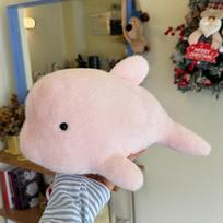 Mergaitės širdies rožinis delfinas pagalvė pliušinis žaislas lėlė akvariumo delfino lėlė vaikų raminanti lėlė 28cm（0.2kg）