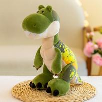 Dinozaurų Broliai Lėlė Pliušinis Žaislas Imitacija Mielas Tironozavras Reksas Lėlė Vaikų Skudurinė Lėlė 40cm（0.205kg） pilka spalva
