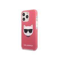 Viedtālruņa aizmugurējais vāciņš Apple iPhone 13 Pro Choupette Head KLHCP13LTPECPI Pink, With Design