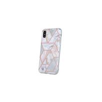 Viedtālruņa aizmugurējais vāciņš Apple iPhone 12 Mini Geometric Marmur Pink, With Design