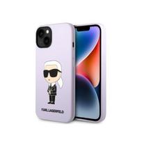 Viedtālruņa aizmugurējais vāciņš Apple iPhone 14 Silicone Ikonik Purple