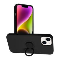 Viedtālruņa aizmugurējais vāciņš Apple iPhone 14 Silicone Ring Black