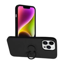 Viedtālruņa aizmugurējais vāciņš Apple iPhone 14 Pro Max Silicone Ring Black