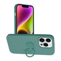 Viedtālruņa aizmugurējais vāciņš Apple iPhone 14 Pro Silicone Ring Green