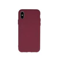 Viedtālruņa aizmugurējais vāciņš Samsung Galaxy A40 Silicon Burgundy