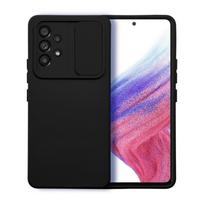 Viedtālruņa aizmugurējais vāciņš Samsung Galaxy A52 / A52 5G / A52s 5G Camshield Slide Black