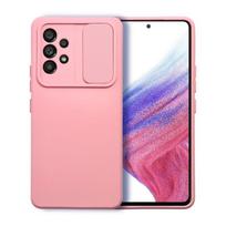 Viedtālruņa aizmugurējais vāciņš Samsung Galaxy A52 / A52 5G / A52s 5G Camshield Slide Light Pink