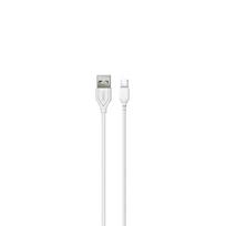 Kabelis NB103 USB-A to Micro USB White