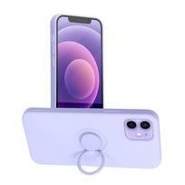 Viedtālruņa aizmugurējais vāciņš Apple iPhone 12 Pro Silicone Ring Violet