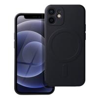 Viedtālruņa aizmugurējais vāciņš Apple iPhone 12 Mini Silicone Mag Black