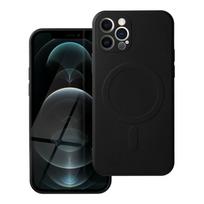 Viedtālruņa aizmugurējais vāciņš Apple iPhone 12 Pro Max Silicone Mag Black