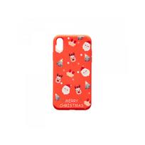 Viedtālruņa aizmugurējais vāciņš Apple iPhone XR Christmas Design 8 Red, With Design