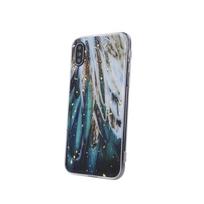 Viedtālruņa aizmugurējais vāciņš Samsung Galaxy A14 5G Gold Glam Feathers Green, With Design