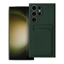 Viedtālruņa aizmugurējais vāciņš Samsung Galaxy S23 Ultra CARD Case Green