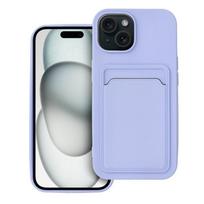 Viedtālruņa aizmugurējais vāciņš Apple Iphone 15 CARD Case Violet