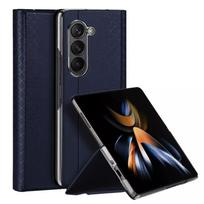 Viedtālruņa aizmugurējais vāciņš Samsung Galaxy Z Fold 5 5G Bril Leather Blue