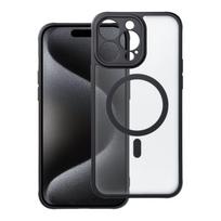 Viedtālruņa aizmugurējais vāciņš Apple iPhone 15 Pro Max Full matte mag Black, Transparent