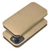 Viedtālruņa atveramais maciņš Samsung Galaxy A15 5G Dual Pocket Book Gold