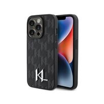 Viedtālruņa aizmugurējais vāciņš Apple iPhone 15 Pro Max Leather Monogram Black