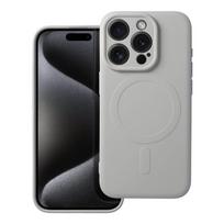 Viedtālruņa aizmugurējais vāciņš Apple iPhone 15 Pro Silicone Mag White Titanium