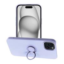 Viedtālruņa aizmugurējais vāciņš Apple Iphone 15 Plus Silicone Ring Violet