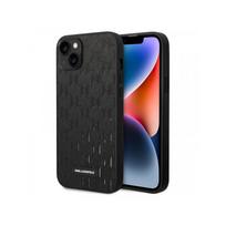 Viedtālruņa aizmugurējais vāciņš Apple iPhone 14 Plus Saffiano Monogram Black, With Text